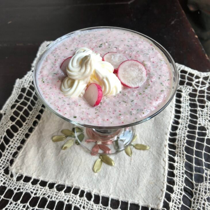 Crème froide de radis vegan(végétalien)2
