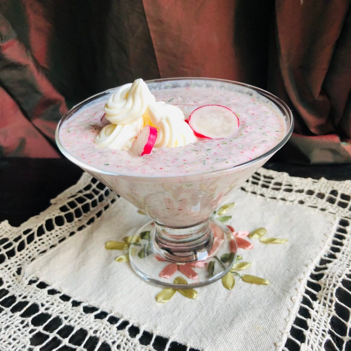Crème froide de radis vegan(végétalien)7