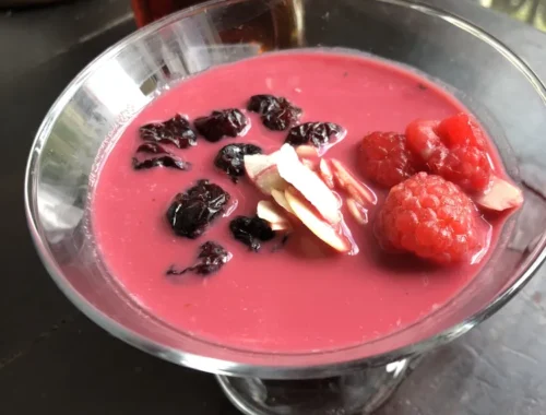 Smoothie framboises cranberries 8