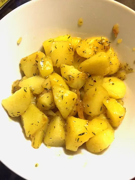 Pommes de terre caramélisées Danemark Brunede kartofler1.jpg