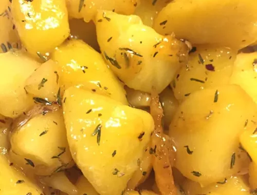 Pommes de terre caramélisées Danemark Brunede kartofler2.jpg